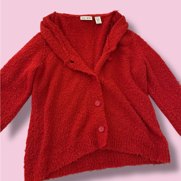 Red Textured Cardigan - Picture 1 of 10
